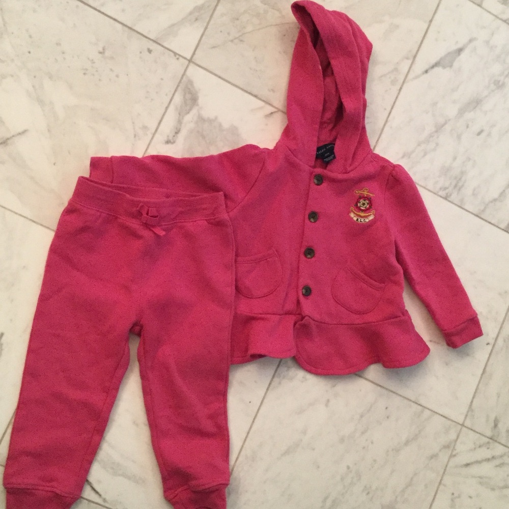 Ralph Lauren Pink Kids Matching Set